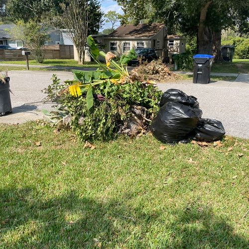 Excellent service.  Yard recycle after hurricane M