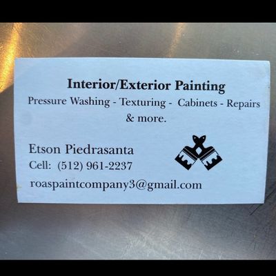 Avatar for Roa’s Paint LLC 512-961-223seven