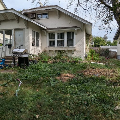 My rental house yard needed a LOT of clean-up. It 