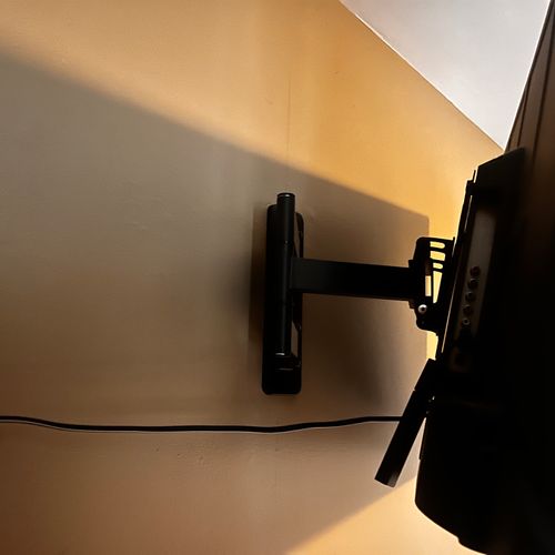 TV mount in an office