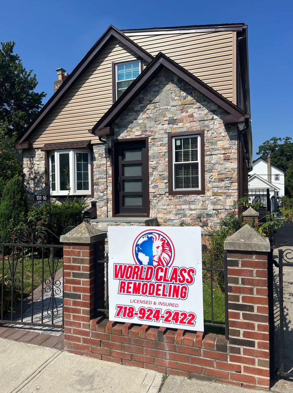 Siding and Stone, Virgin Vinal Windows, custom fro