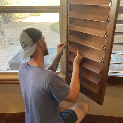 Repairing plantation shutters