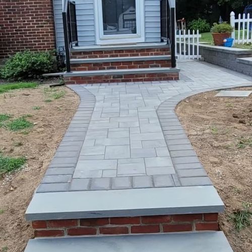 I hired Brick by Brick to do my steps and a walkwa