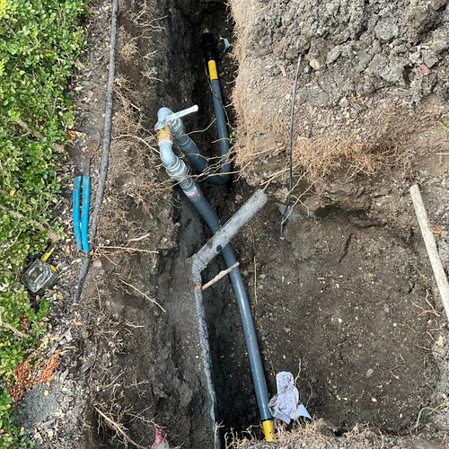 Installation of New Polyethylene Gas Connections t