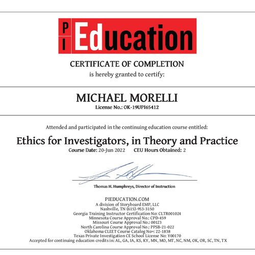 Ethics for Investigators 