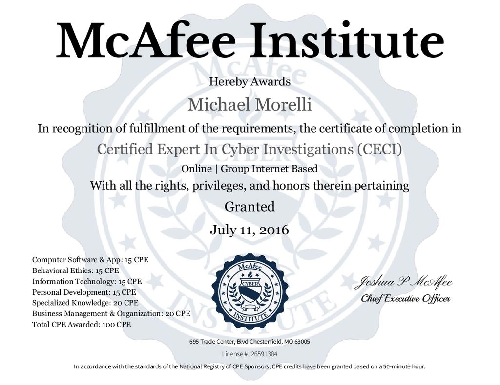 Board Certified Expert in Cyber Investigations