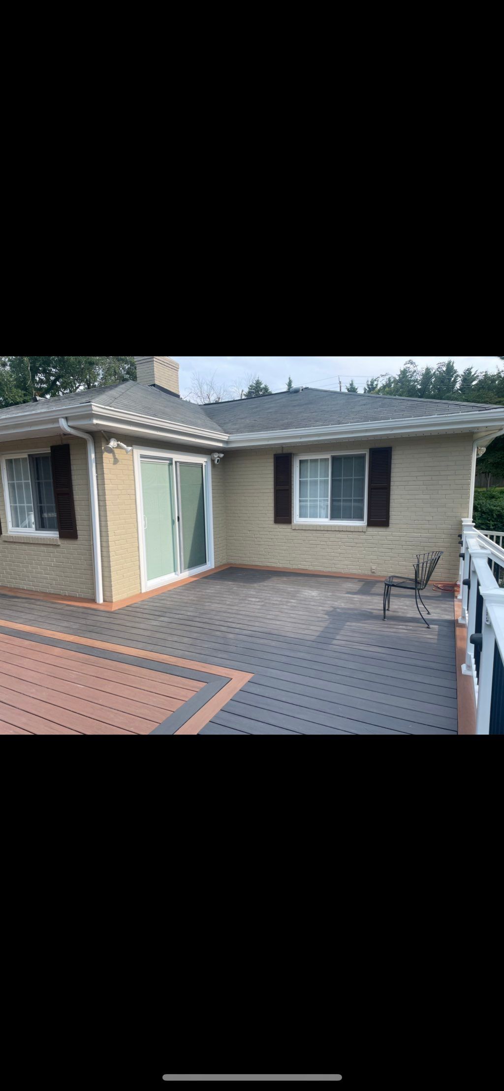 After to installed the door and repainted outside 