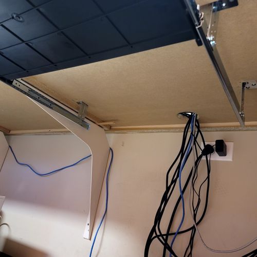 Installed Keyboard rack under desk