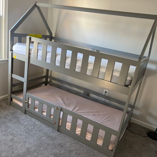 Did an amazing job! Got my daughter’s twin bunk be