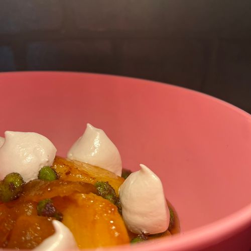 Roasted Peaches With Homemade Marshmallow