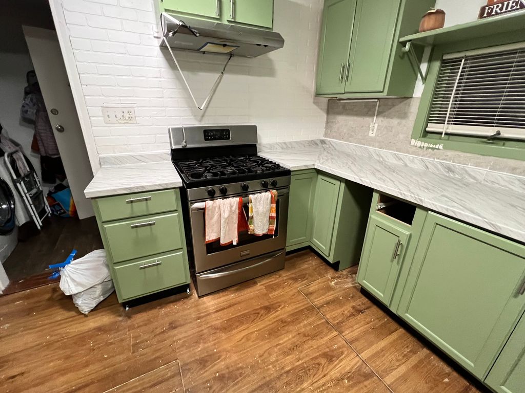 New installed countertop