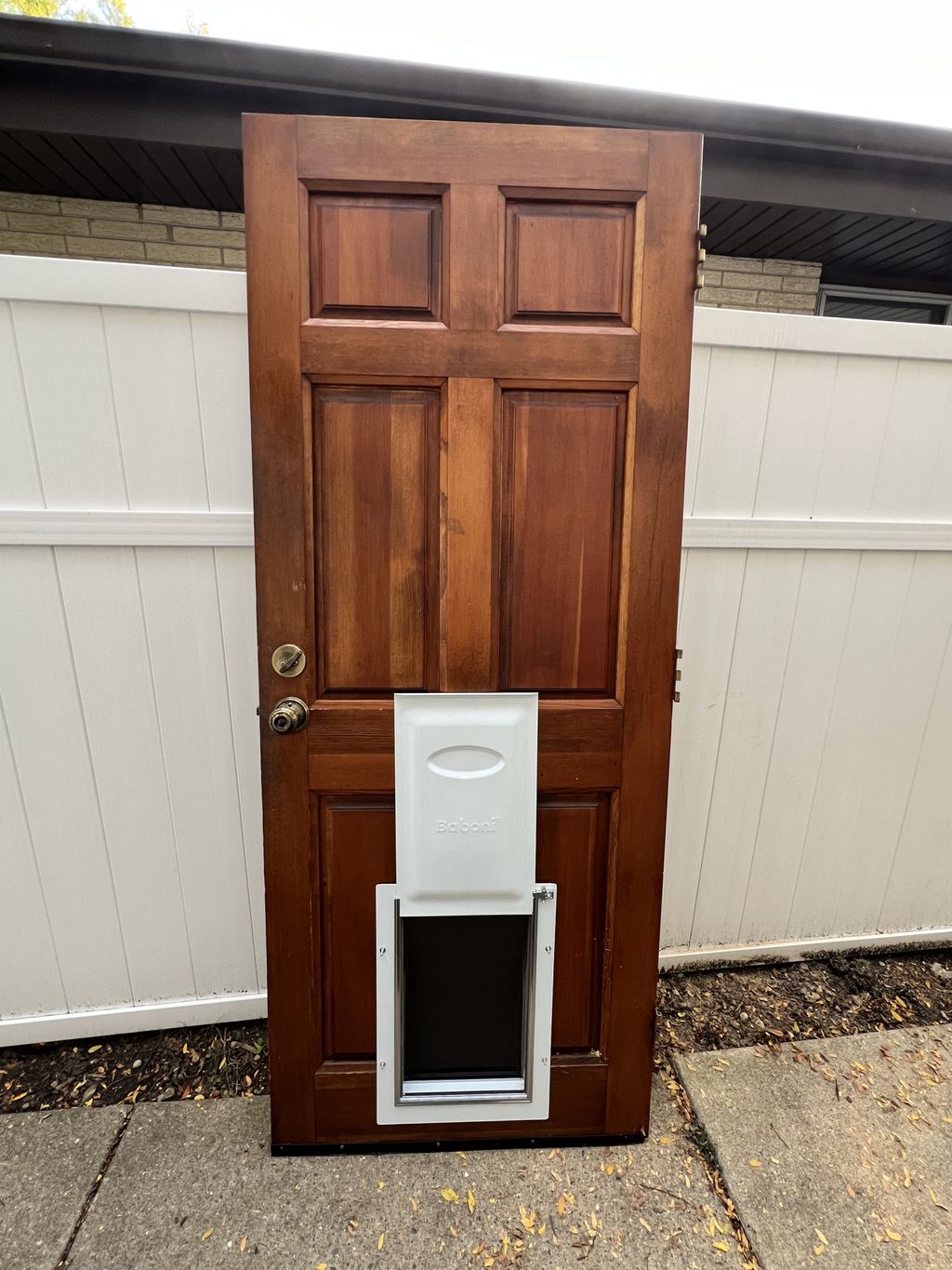 Dog door installation