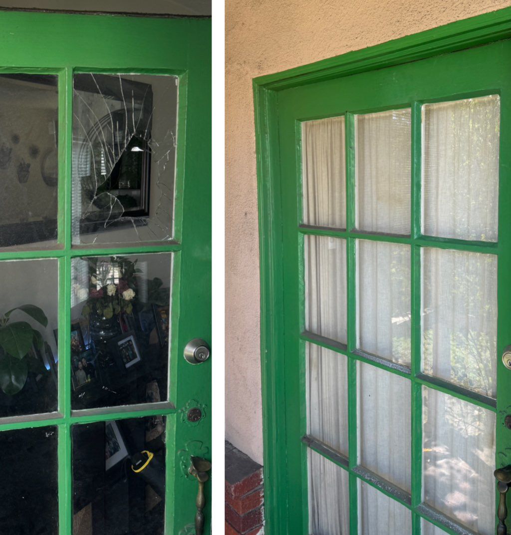 broken window replacement and door repairing