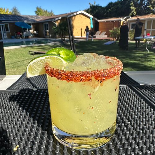 Jalapeño Pineapple Margarita. Tangy with a lil’ ki