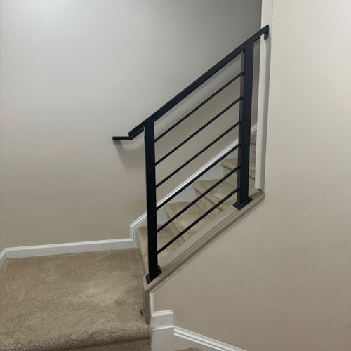 I had black metal railings installed by Andino Met