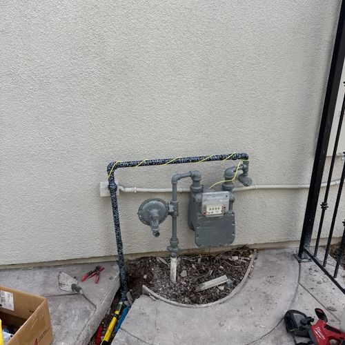 I needed a new gas line ran to my outdoor bbq. Che