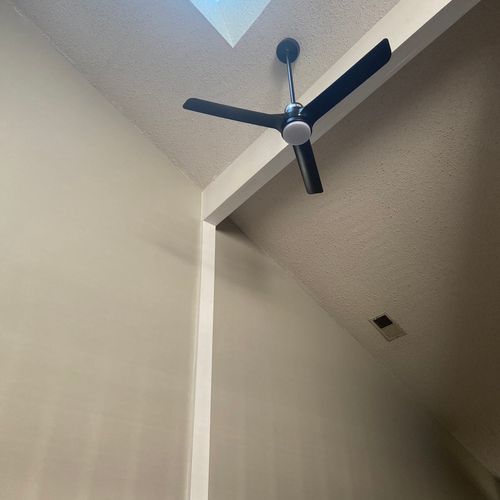 Got my ceiling fan installed today and it looks gr