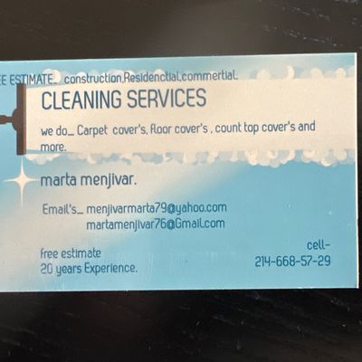 Avatar for Marta’s cleaning services