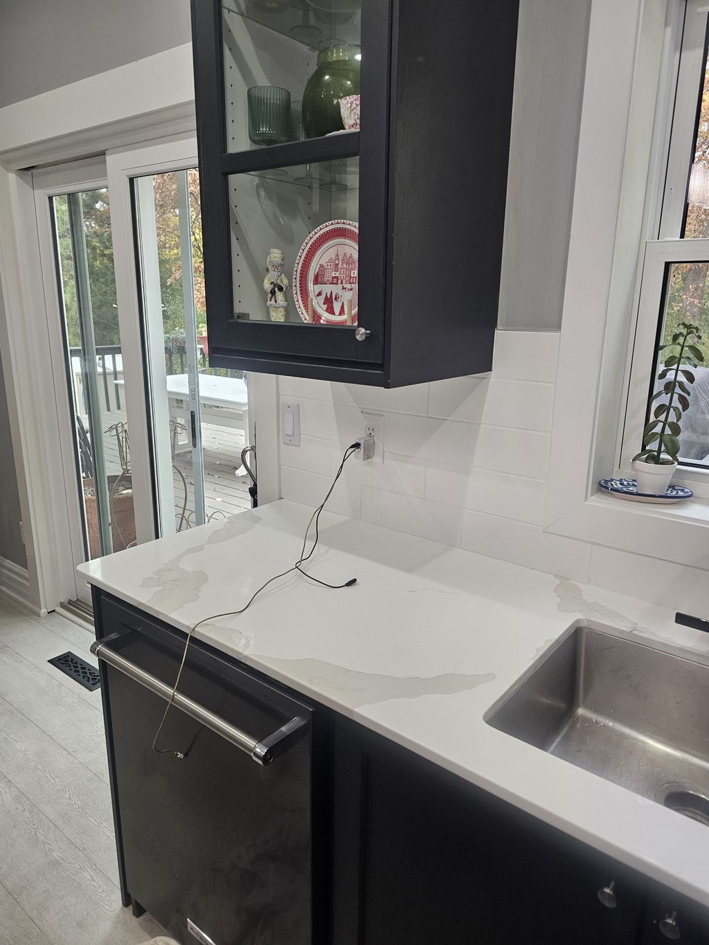 Kitchen cabinets counter top and backsplash 3