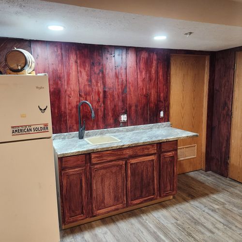 Did an awesome job on our basement wet bar