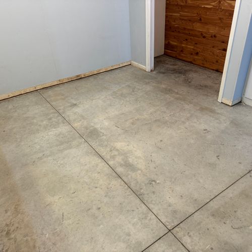 Unfinished Bedroom floor