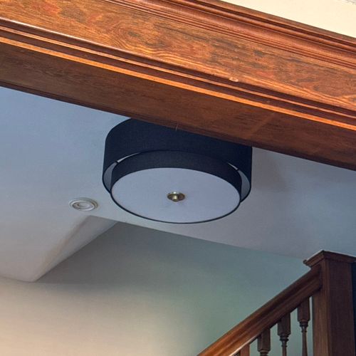 Realized when replacing a light fixture that the w