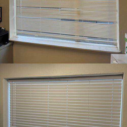 changing the old and broken blinds