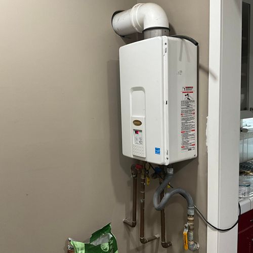 "Prior to Removal of Existing 185,000 BTU Tankless