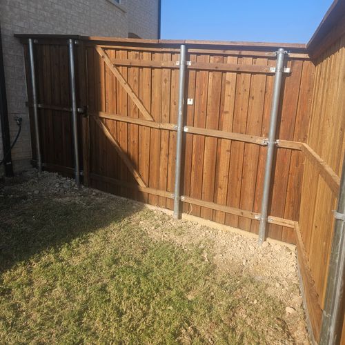 Nibardo did my fence extension. Overall, he did a 