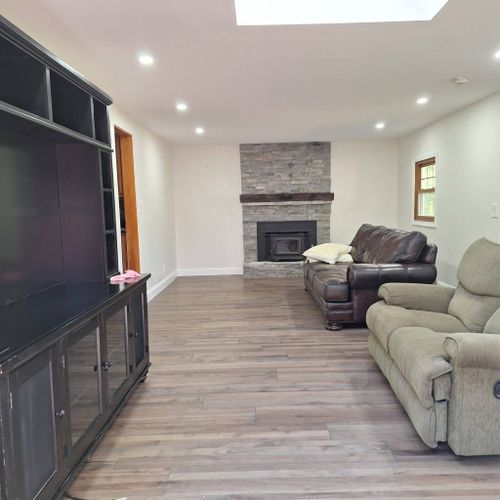 Fireplace, ceiling, Wall, floor and Electricity. 