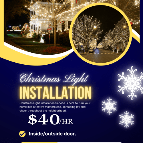 Holiday Lighting Installation and Removal