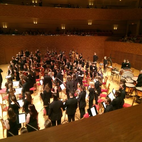 Performing in Mahler's 5th symphony at the Mariins