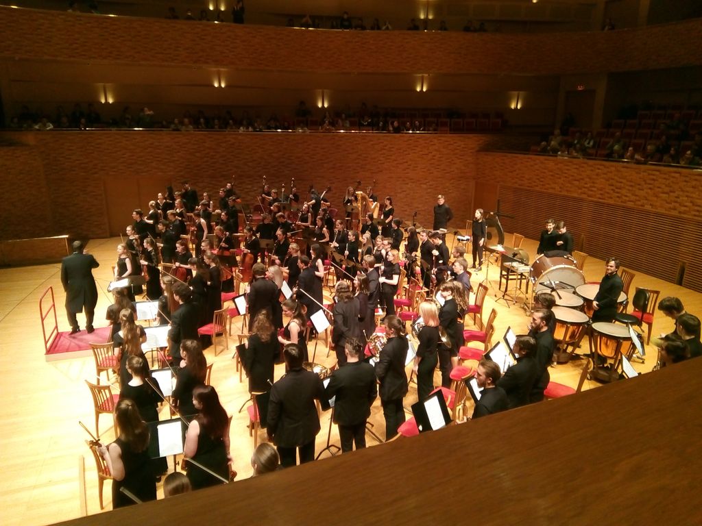 Performing in Mahler's 5th symphony at the Mariins