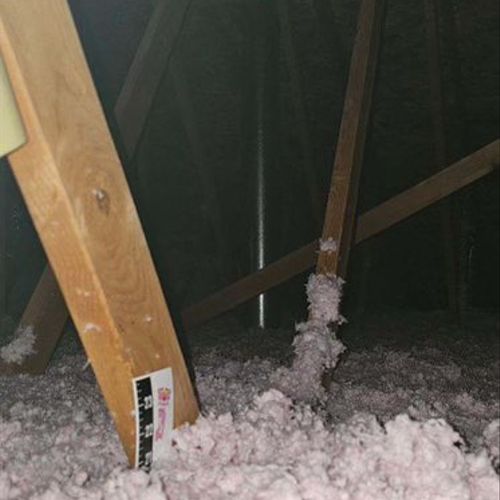 Upgraded attic insulation from R32 to R60 with Owe