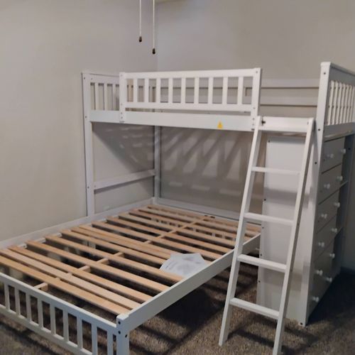 bunk bed assembled 