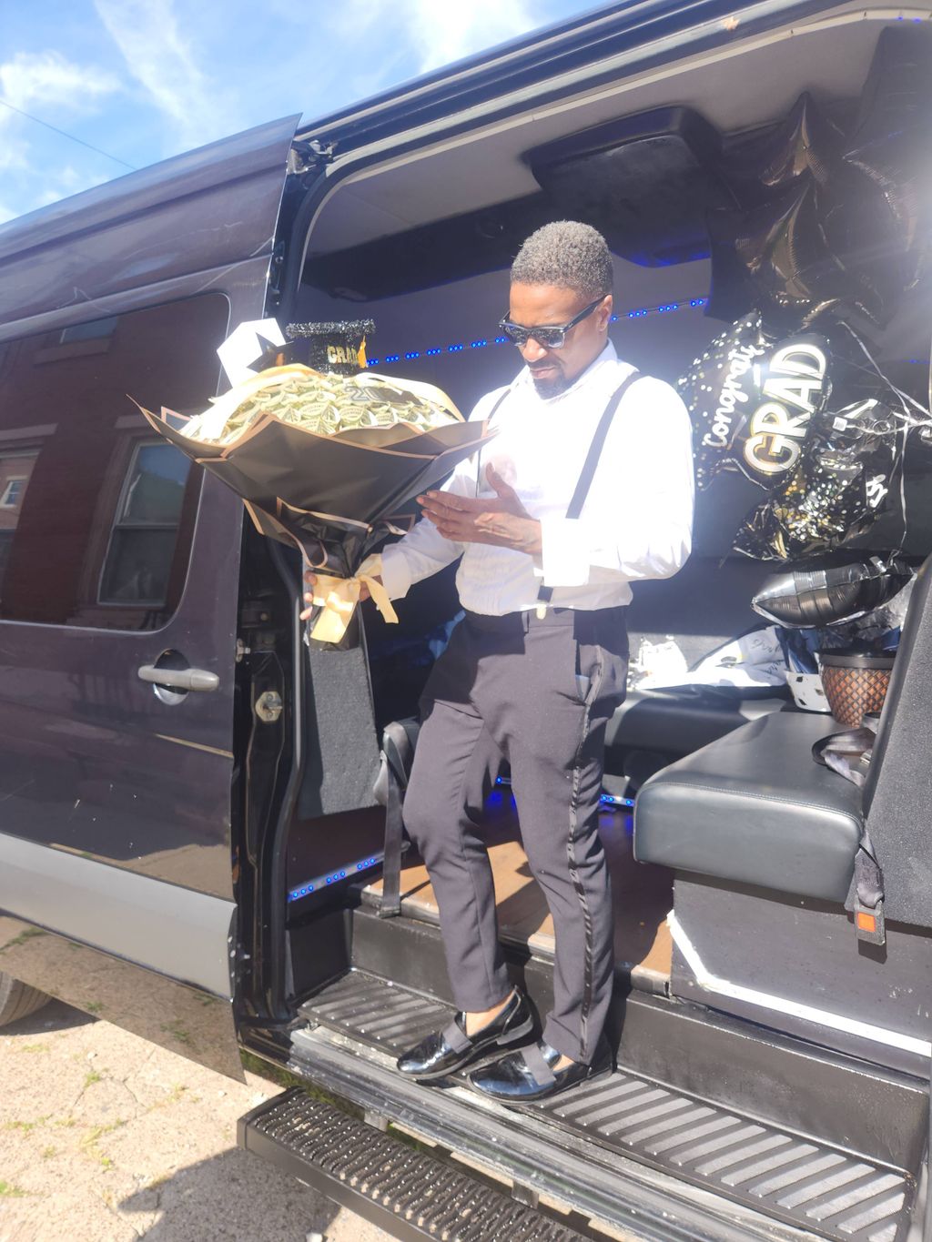 Our drivers are always dressed for the occasion!!