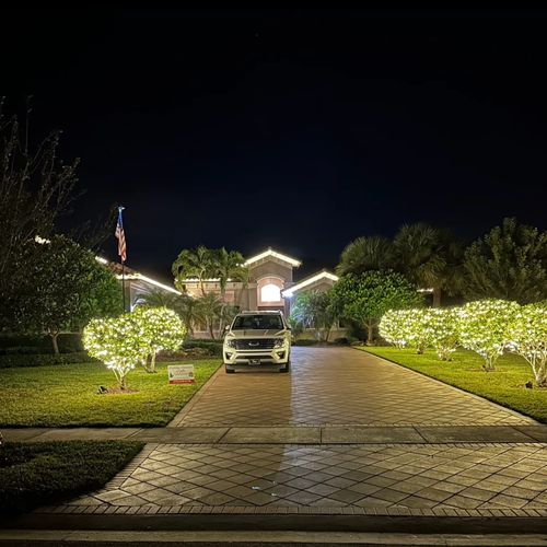 Holiday lighting installation