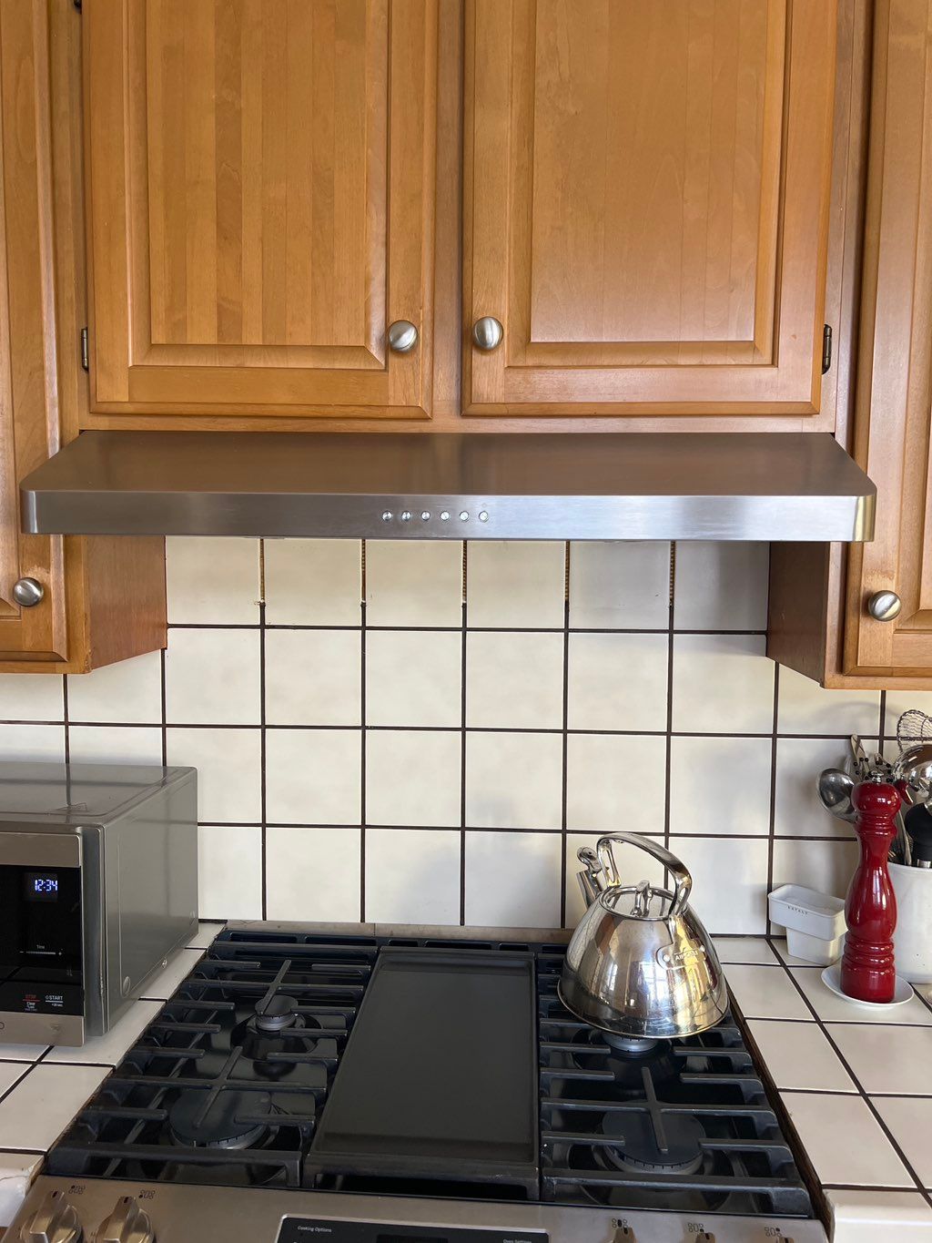 Josue did an awesome job installing my range hood.