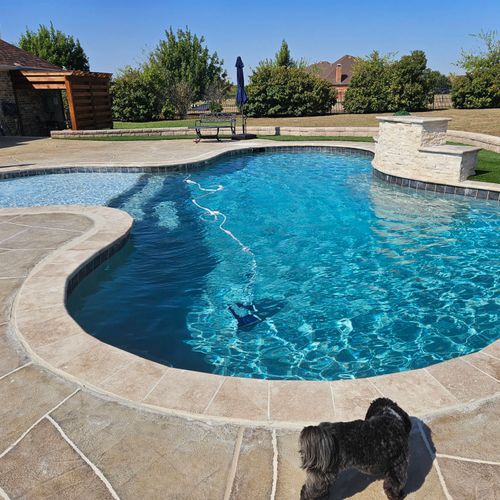 We hired Imperial Pavers to remodel our pool, and 