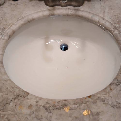 New undermount sink install