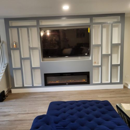 Build custom shelving/basement remodel