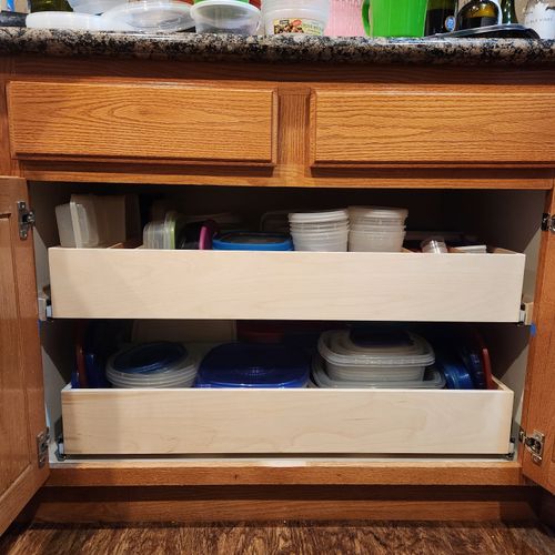 Cabinet for an abundance of tupperware!