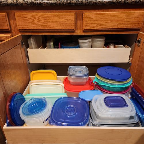 abinet for an abundance of tupperware!