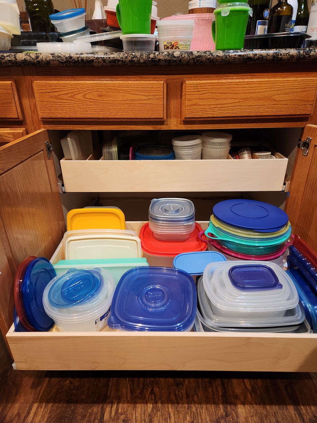 abinet for an abundance of tupperware!