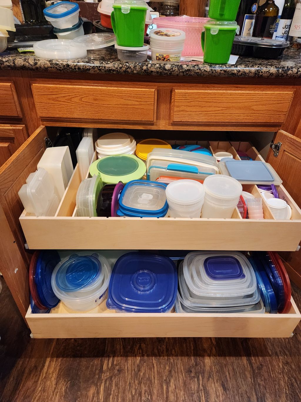 abinet for an abundance of tupperware!