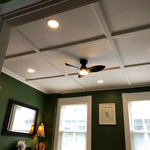 These recessed lights look very clean no unnecessa