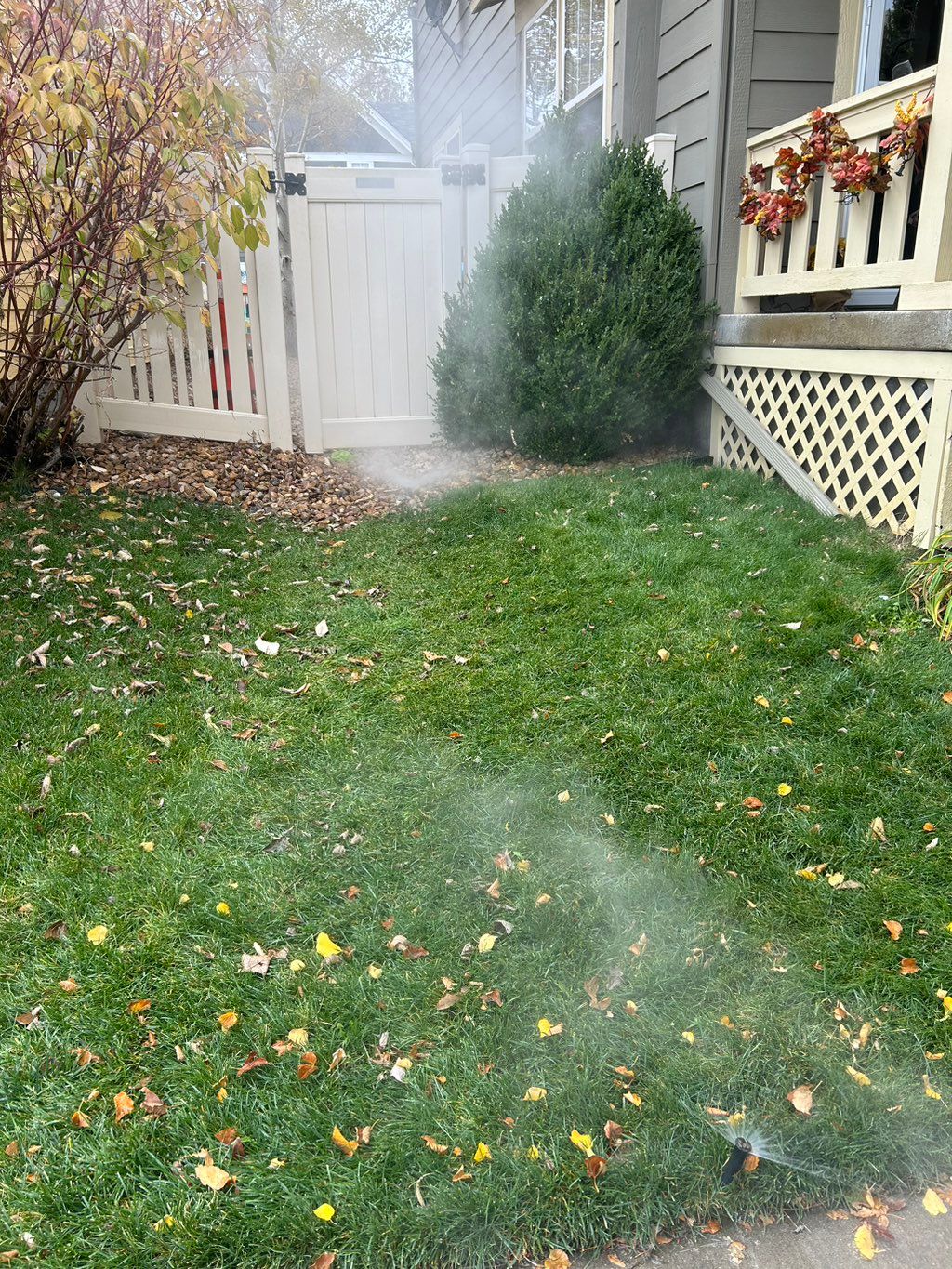 Sprinkler blowout