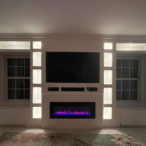 Uniquely Designed Custom Built TV Entertainment Ce