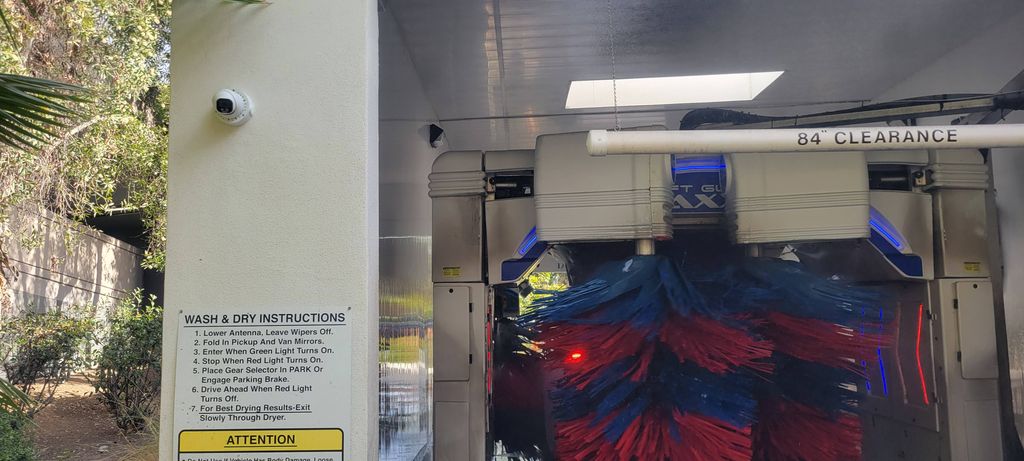 Security camera installation for car wash