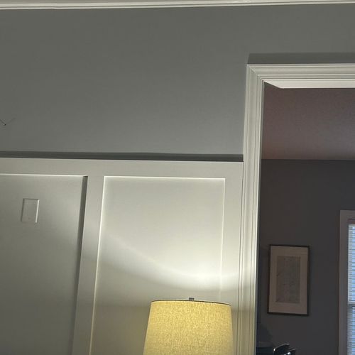 Wow! Stan did an excellent job installing wainscot